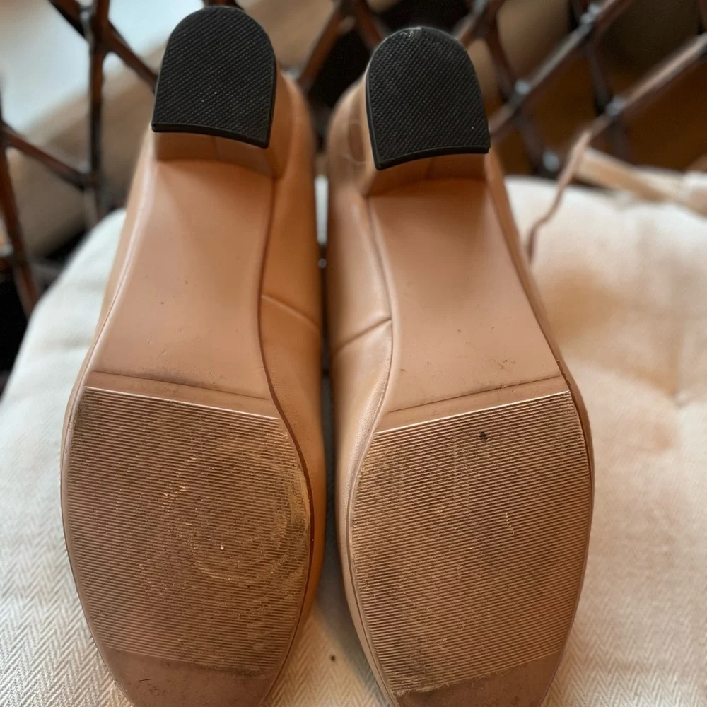 Women's Heels in Nude Leather - Picture 5 of 7